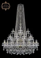 Люстра подвесная хрустальная 11.25.20+10+5.400.3d.h-168.Gd.Sp Bohemia Art Classic прозрачная на 35 ламп, основание золотое в стиле классический Люстра подвесная хрустальная 11.25.20+10+5.400.3d.h-168.Gd.Sp Bohemia Art Classic прозрачная на 35 ламп, основание золотое в стиле классический